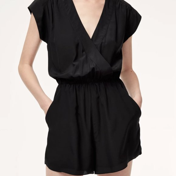 COPY - Aritzia Babaton Deep Blue Romper 100% Silk - Picture 8 of 8